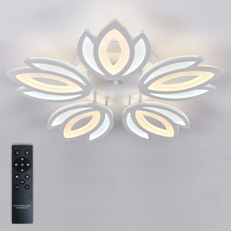 Потолочная люстра Natali Kovaltseva Led Lamps 81124 (регулировка яркости, 220V, пульт управления, цветы)