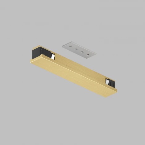 Коннектор прямой для трека Denkirs Shine Base TR5722-SB 48V сатинированная латунь