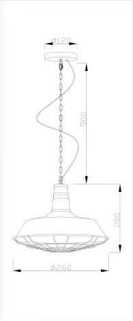 Подвесной светильник V1392-1P West 1*E27*60W
