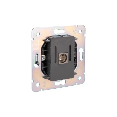 Розетка TV с/у титан Kranz Round KR-78-0723-2