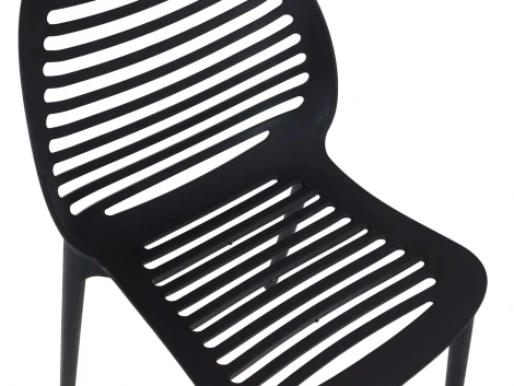 Комплект стульев Spike 4 шт. ОГОГО Обстановочка! 966363 (Пластик/Черный)