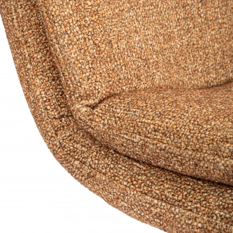 Кресло лаунж Oslo/Осло крестовина, велюр/букле, VT shape amber Tetchair 25435