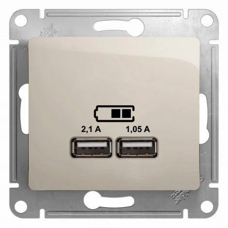 Розетка USB Type-A (молочный) Systeme Electric GSL000933