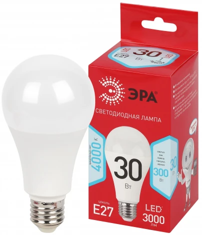 Лампочка светодиодная E27 30Вт ЭРА LED A70-30W-840-E27 R LED A70-30W-840-E27 R