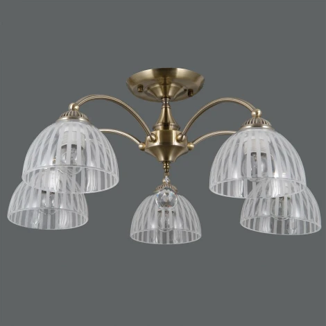 Потолочная люстра на штанге ILLUMICO IL0564-5CSQ-25AB ELITE