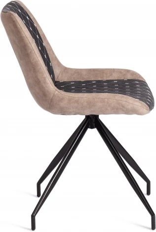 Обеденный стул Tetchair KELT (Металл,Ткань наппа/Коричневый,Черный )