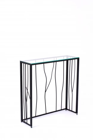 Консольный стол AllConsoles 1024-CB clear черный муар