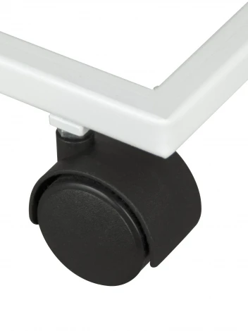 Стол приставной МеталлАрт М007 белый мрамор/белый Mebelik 009776