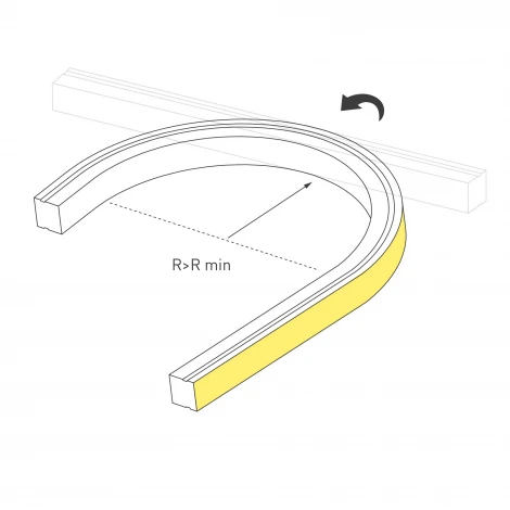 Светодиодная лента герметичная MOONLIGHT-PRO-TOP-X320-13x12mm 48V White6000 (9.6 W/m, IP67, 30m, wire x2) (Arlight, Вывод боковой) 061056