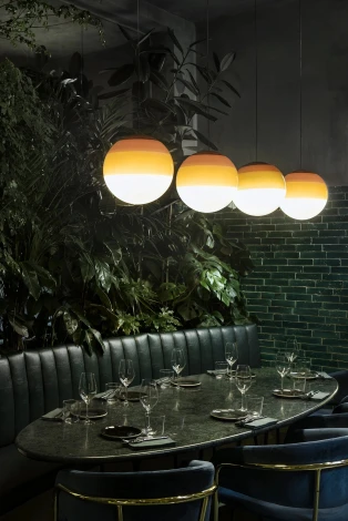 Подвесной светильник Dipping Light 40 янтарный Marset A691-437-30-27K (161589)