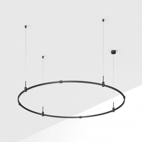 Основание (шинопровод накладной/подвесной) 48V ART-APRIORI-ROUND-HANG-R1800 (BK) (Arlight, IP20 Металл) 048492