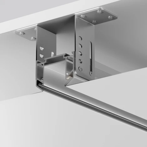 Профиль для монтажа Trinity в натяжной ПВХ потолок 2м (трехфазный) Maytoni Technical Accessories for tracks Trinity TRA005MP-312S(N)