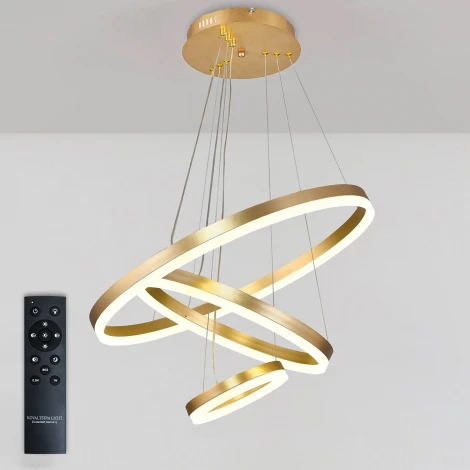 Подвесной светильник ярусный Natali Kovaltseva Oreol LED LAMPS 81279 (регулировка яркости, 220V, пульт управления, на тросе)