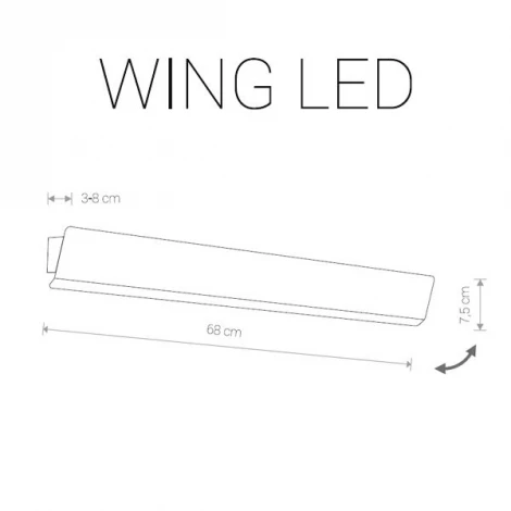 Настенный светильник Nowodvorski Wing Led 9250