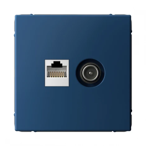 Розетка ТВ + Ethernet RJ-45 (аквамарин) Systeme Electric GAL001189