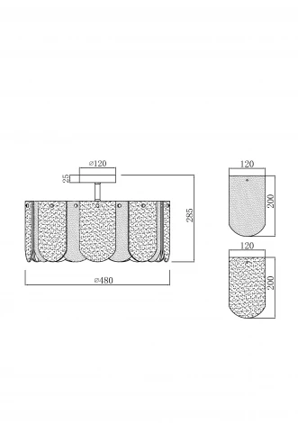 Потолочная люстра на штанге Freya Voile FR5331CL-06CH
