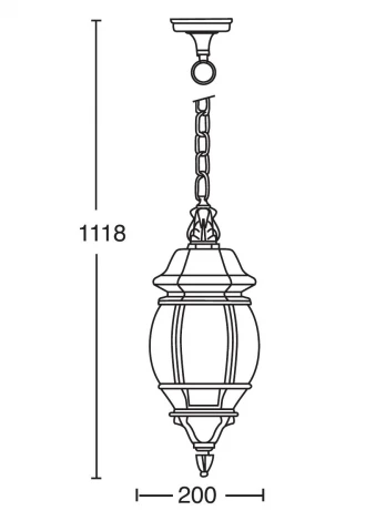 Уличный светильник подвесной Oasis Light America L W 83405L