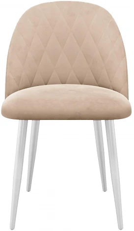 Стул DikLine 302 B03 BEIGE, ножки белые