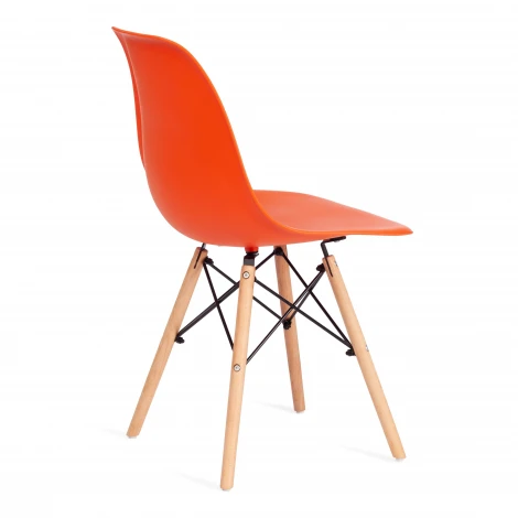 Стул Сindy Eames/Синди Имс] (мод. 001)/1 шт. в упаковке дерево бук/металл/сиденье пластик, 51х46х82.5см, оранжевый Tetchair 14214