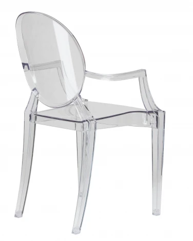 Набор 4 шт Стул обеденный DOBRIN LOUIS GHOST (цвет прозрачный) LMZL-РС801-N_P-clean