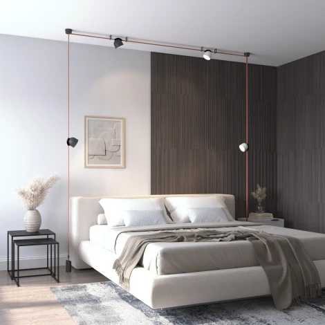 Трековый светильник 48V Denkirs Belty Spot DK5542-WH+BK (LED)