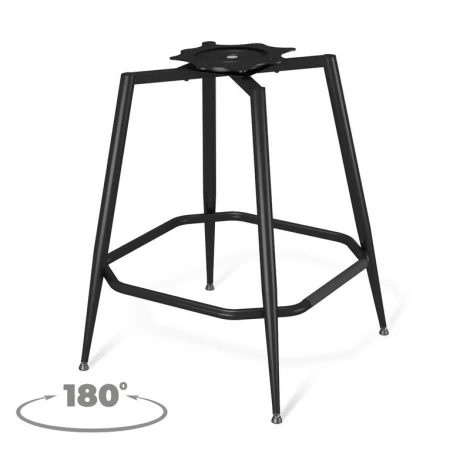 Стул барный Sheffilton SHT-ST19-SF2/S1480 Туманная дымка/черный муар 3709138001