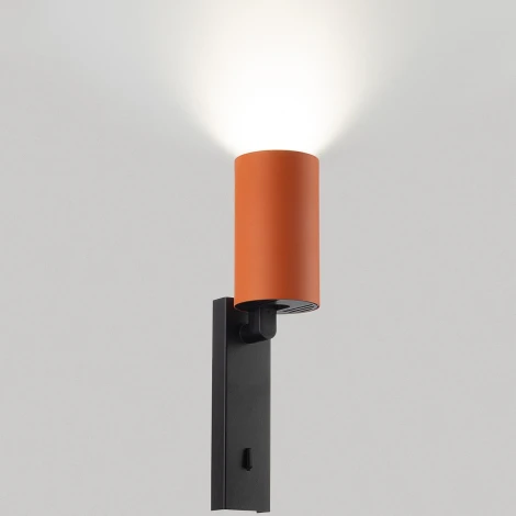 Спот настенный с выключателем терракот Citilux Axel CL512514