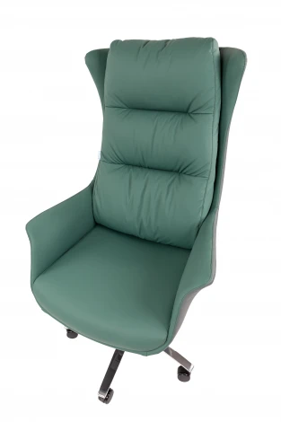 Офисное кресло Chairman 523 Россия экокожа зеленый/серый 7216677