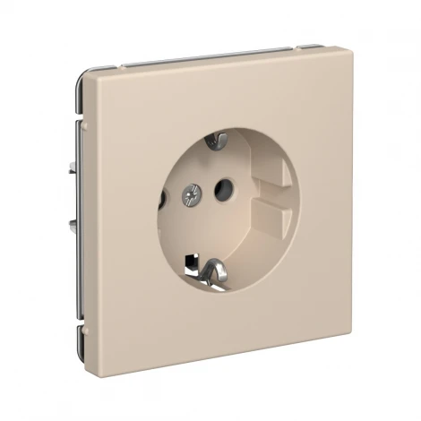 Розетка с заземлением (песочный) Systeme Electric GAL001243S