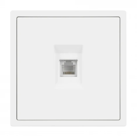 Механизм телефонной розетки SCT-NOBE-MTL1-SFPL-WH (RJ-11, 4C) (Arlight, Белый кварц) 054300