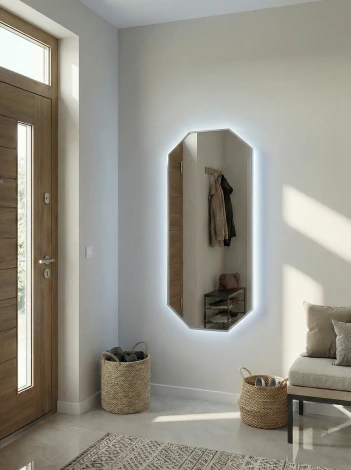 Stilig L LED Silver Зеркало в раме с подсветкой Art-Zerkalo SM108LSL 13894