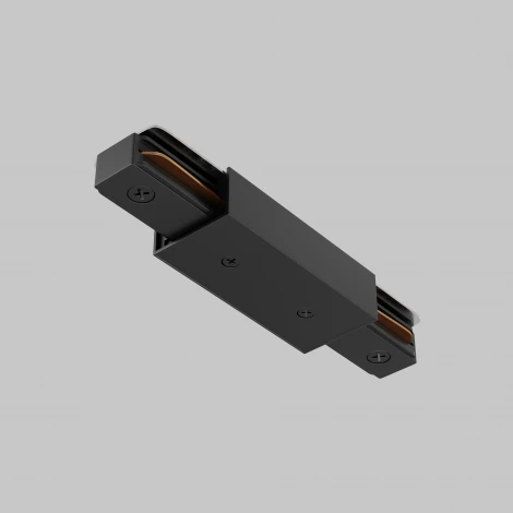 Прямой коннектор питания с вводом питания Unity (однофазный) черный Maytoni Accessories for tracks Unity TRA001CB-11B