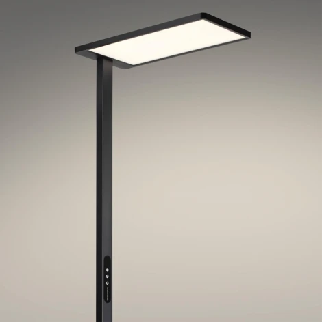 Торшер светодиодный диммир. полного спектра Novotech Studi 359974 черный IP20 LED 50W+50W 180-265V 4000K 6500Лм