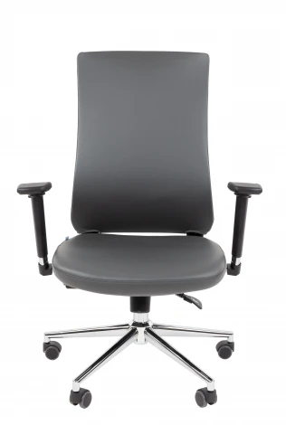 Офисное кресло Chairman 500LUX Россия экокожа cерый БП 7210652