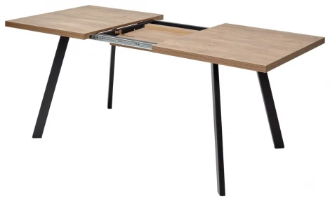 Стол BRICK M 120 Дуб Канзас/ Черный