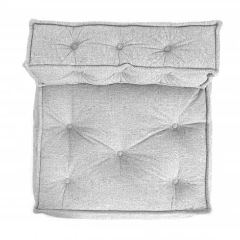 Модуль мягкий прямой Miracle/Миракл велюр/букле, vt шейп серый, 80х80х42см Tetchair 25338