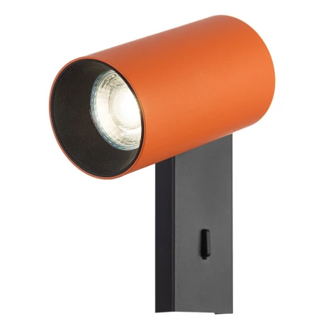 Спот настенный с выключателем терракот Citilux Axel CL512514