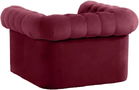 Кресло Chesterfield ОГОГО (арт.339870), (Ткань/Красный)