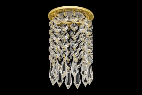 Встраиваемый светильник хрустальный Dio D'Arte Osimo Gold GU10.5.14.8.121 G (220V, круглые)