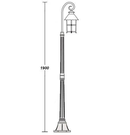 Наземный фонарь Oasis Light Caior L 81508/18