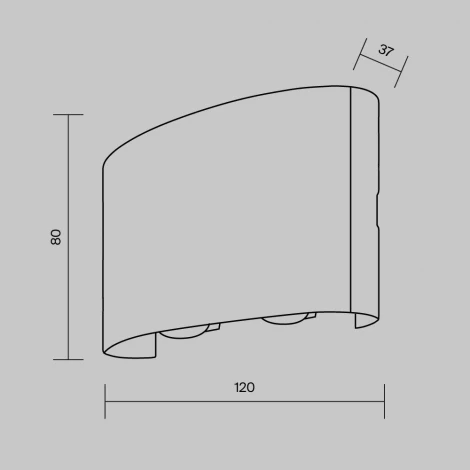 Архитектурная подсветка Maytoni Strato O417WL-L4B3K (LED, 220V, IP54)