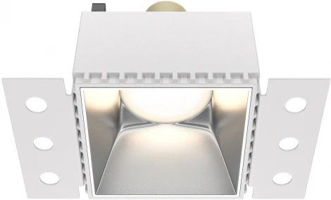Встраиваемый светильник под гипсокартон Share GU10 1x20Вт Maytoni Technical DL051-01-GU10-SQ-WS (220V)