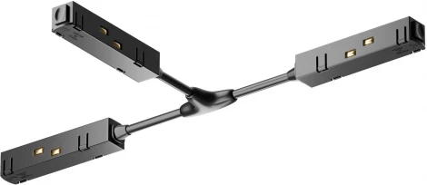 Коннектор питания Т-образный Gravity черный (магнитный) Maytoni Technical TRA004CWT-22B (48V)