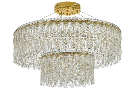 Подвесная люстра Arti Lampadari Ovindoli Ovindoli L 1.5.80+40.100 G (LED, 220V, на тросе, круглые)