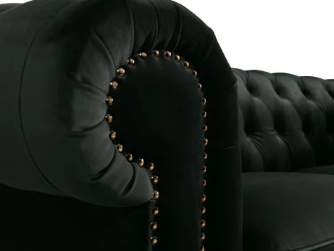 Диван Chester Classic ОГОГО (арт.344534), (Ткань/Черный)