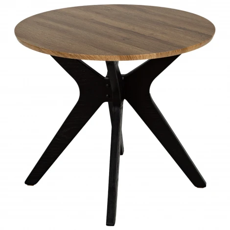 Стол журнальный Сабин 1 дуб вотан/черный Mebelik 009751