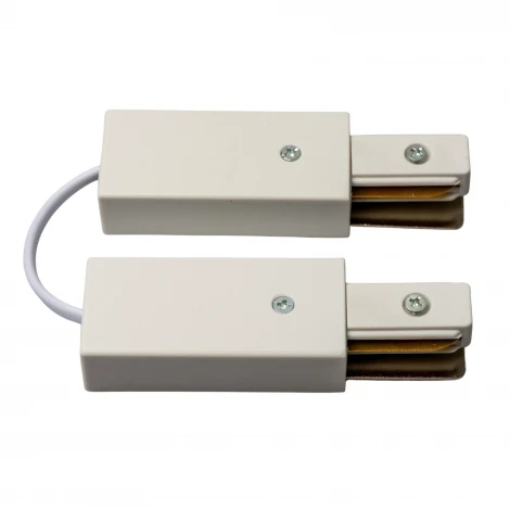 Соединитель для 2-х однофазных шинопроводов UBX-Q122 G25 WHITE 1 POLYBAG