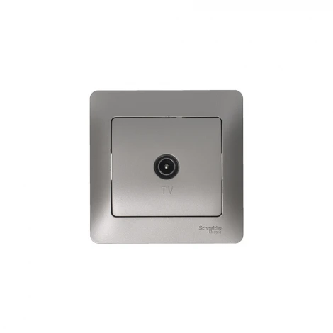 ТВ-розетка оконечная (платина) Systeme Electric GSL001291