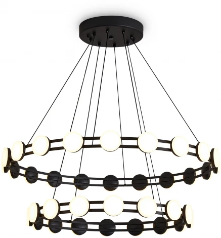 Подвесной светильник ярусный Freya Collar FR6180PL-L70B (LED, 220V, на проводе, кольцо)