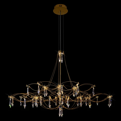 Подвесная люстра светодиодная Loft It Mira 10590/1000 Gold Asfour